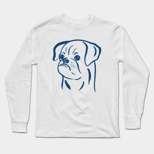 Petit Brabancon (Beige and Blue) Long Sleeve T-Shirt